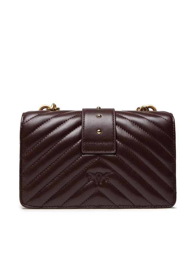 Handtasche Pinko Love Mini Icon V Quilt 3 Cl AI 21 22 PLTT 1P22BW Y7FY Dunkelrot eschuhe
