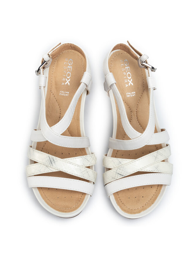 Sandali Geox D New Rorie A D02P3A 05404 C1R1Q Bianco escarpe