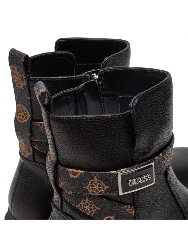 Guess Polokozačky Guess Ovelle2 FLTOVE FAL10 Černá