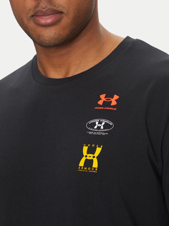 Under Armour Under Armour Marškinėliai EVOL Logo 1390165 Juoda Regular Fit