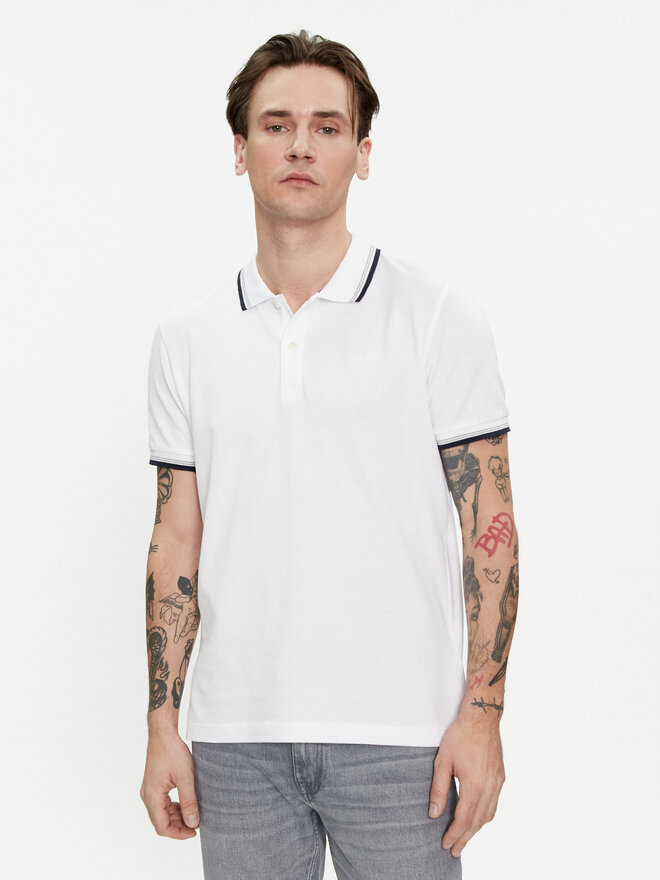 Geox Geox Poloshirt M4510Q T2649 F1492 Weiß Regular Fit