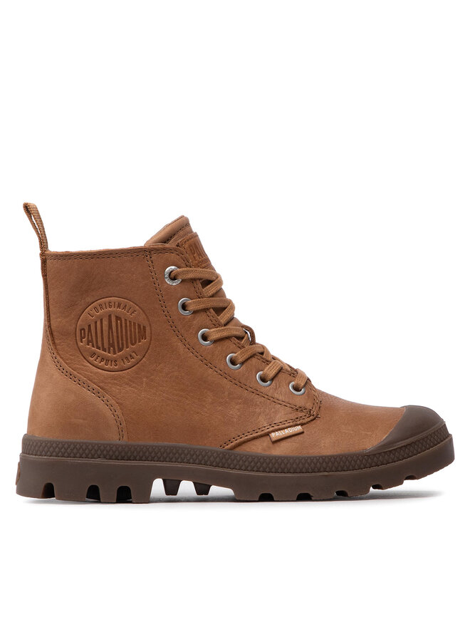 Palladium Schnürstiefeletten Palladium Pampa Zip Lth Ess 76888-252-M Braun