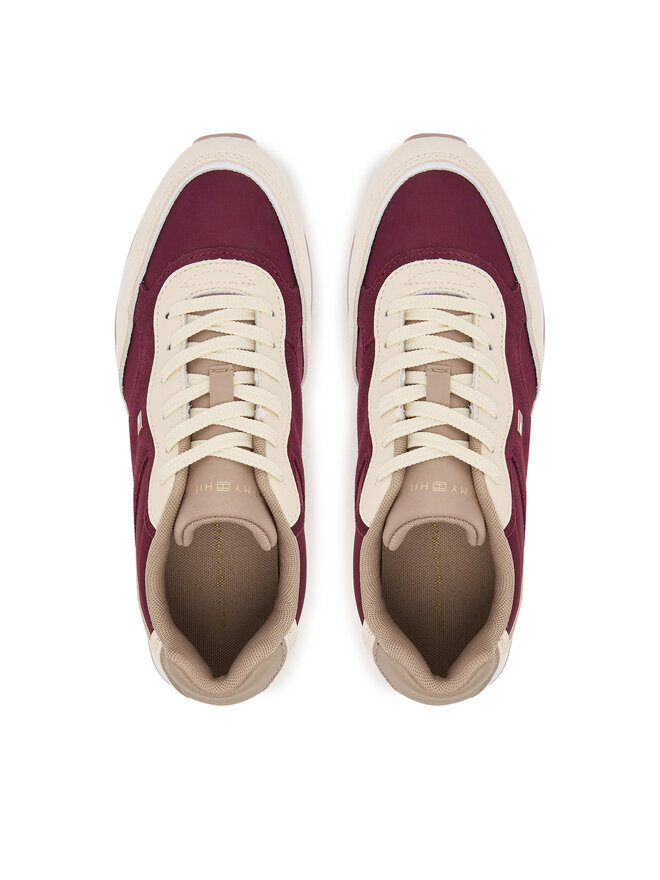 Tommy Hilfiger Sneakersy Tommy Hilfiger Easy Runner FW0FW08836 Beżowy