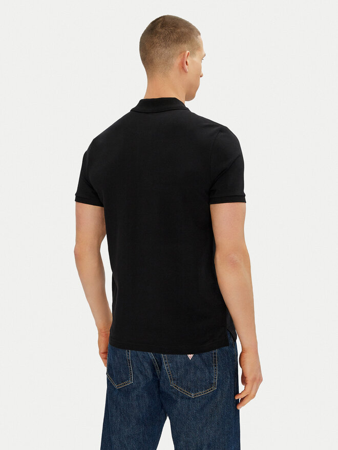 Moose Knuckles Moose Knuckles Поло Everett M34MT712 Чорний Slim Fit