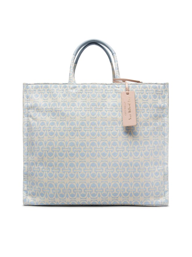 Coccinelle Handtasche Coccinelle MBD Never Without Bag Monogram E1 MBD 18 01 01 Himmelblau