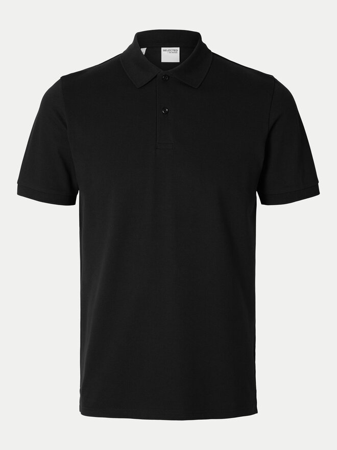 Selected Homme Selected Homme Poloshirt 16095851 Schwarz Slim Fit