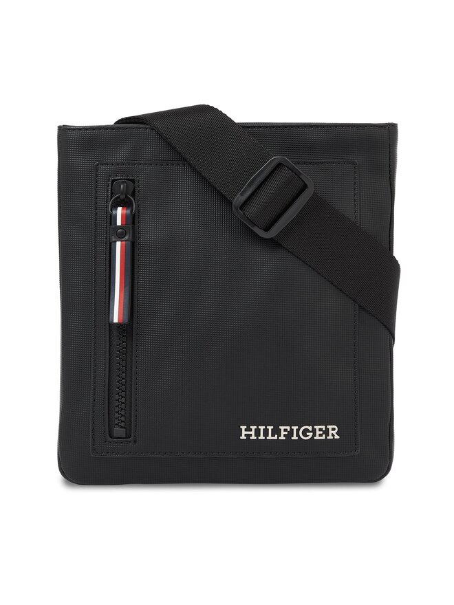 Tommy Hilfiger Crossover torbica Tommy Hilfiger Th Pique Mini Crossover AM0AM11783 Crna
