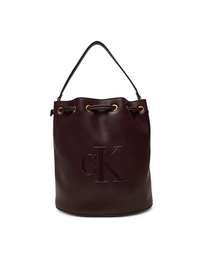 Calvin Klein Bolso Calvin Klein Bold Ck Large Bucket Bag LV04F3232G Guinda/burdeos