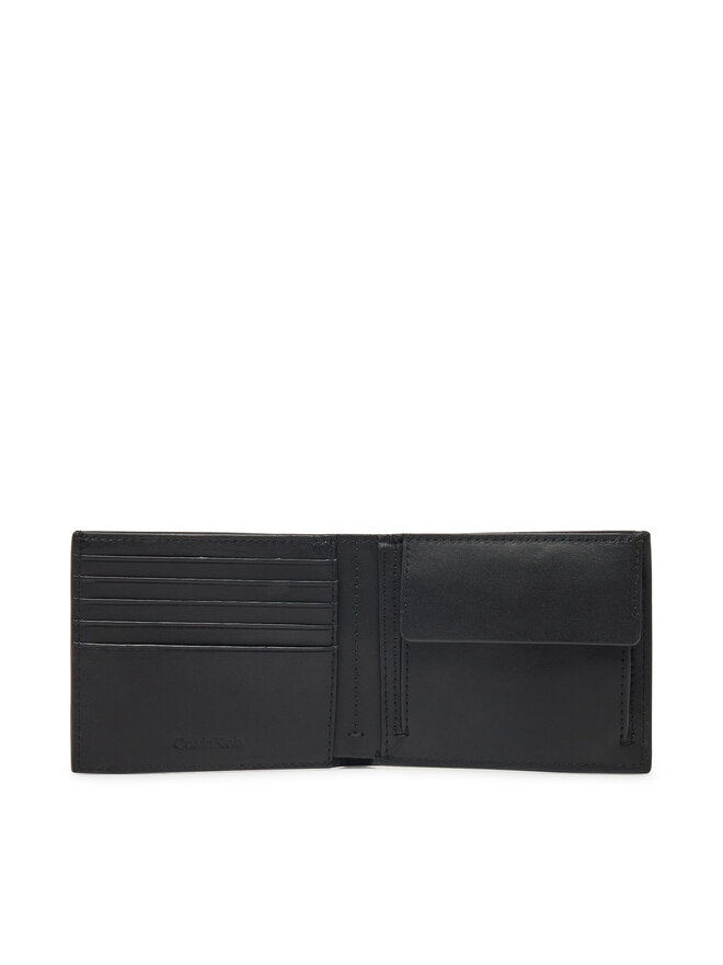 Calvin Klein Portfel męski Calvin Klein Epi Ck Bifold 5Cc W/Coin K50K512925 Czarny