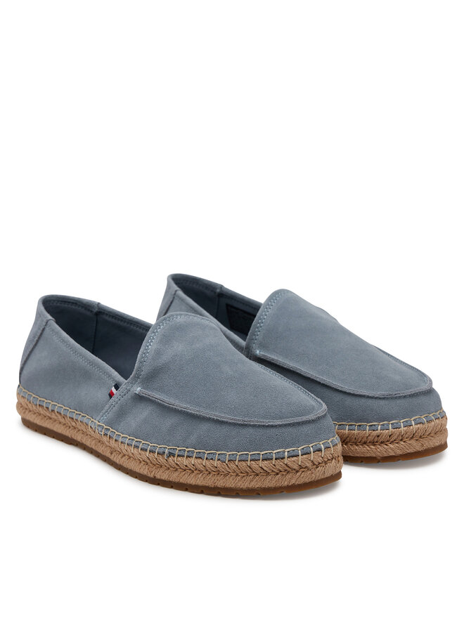 Tommy Hilfiger Espadrilles Tommy Hilfiger Hilfiger Flex Espa Suede Loafer FM0FM05392 Grau
