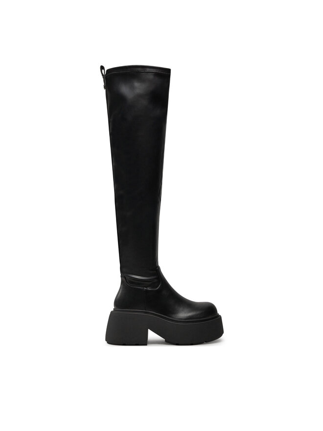 Buffalo Stiefel Buffalo Vicious Stretch Overknee 1223076 Schwarz