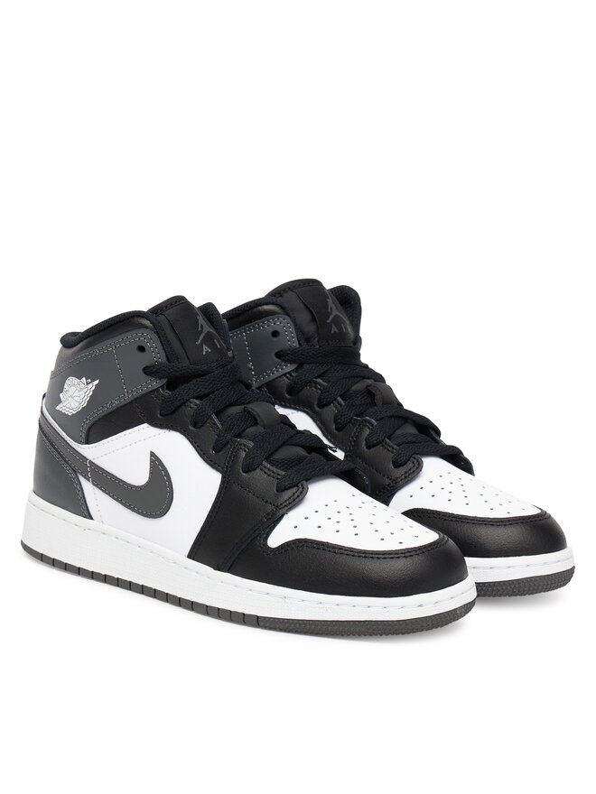 Nike Sneakersy Nike Air Jordan 1 Mid (GS) DQ8423 001 Sivá
