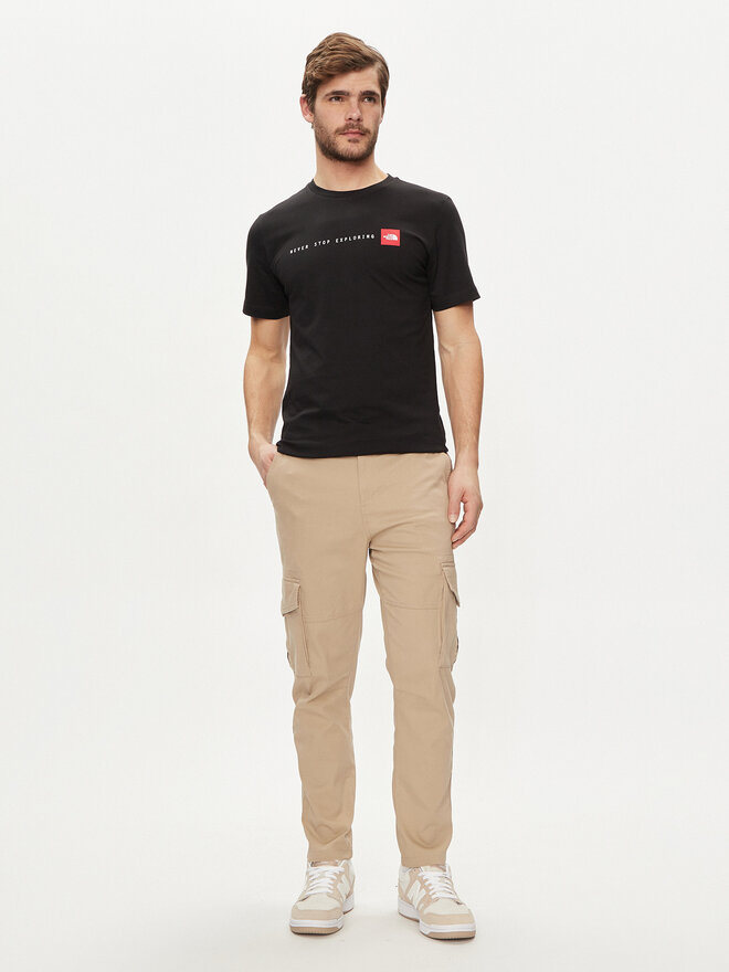 The North Face The North Face Marškinėliai Never Stop NF0A87NS Juoda Regular Fit