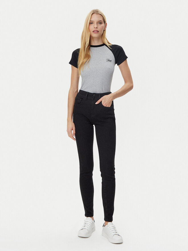 Guess Guess Marškinėliai W5GP61 KA0H1 Pilka Regular Fit
