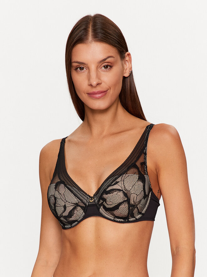Chantelle Chantelle Бюстгальтер з підкладкою True Lace C11M20 Чорний
