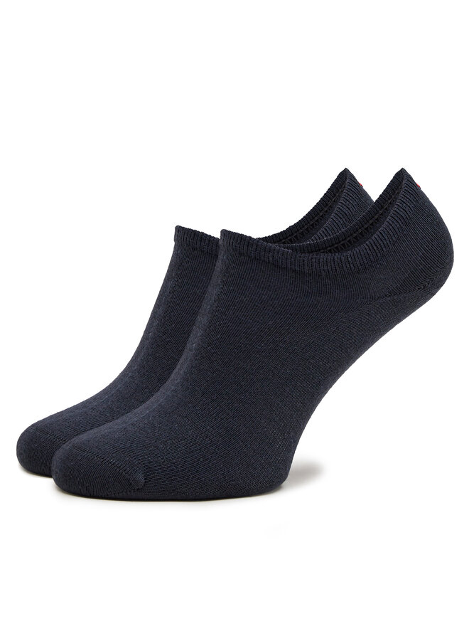 Tommy Hilfiger Zestaw 2 par niskich skarpet dziecięcych Tommy Hilfiger 301390 Granatowy