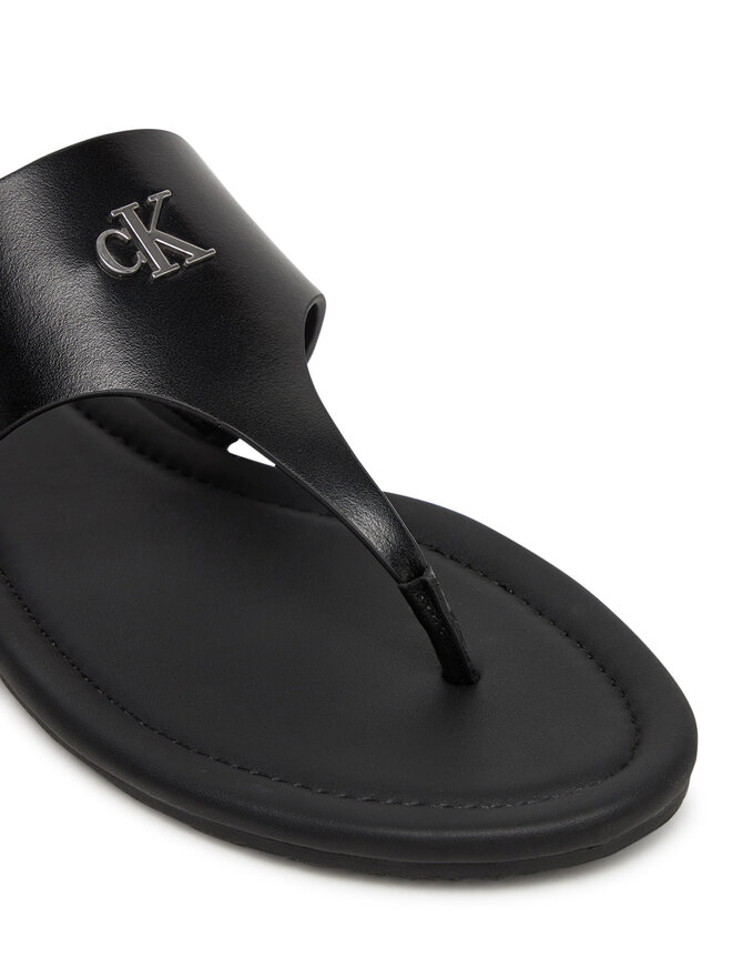 Calvin Klein Jeans Σαγιονάρες Calvin Klein Jeans Flat Sandal Toepost Mg YW0YW01691 Μαύρο