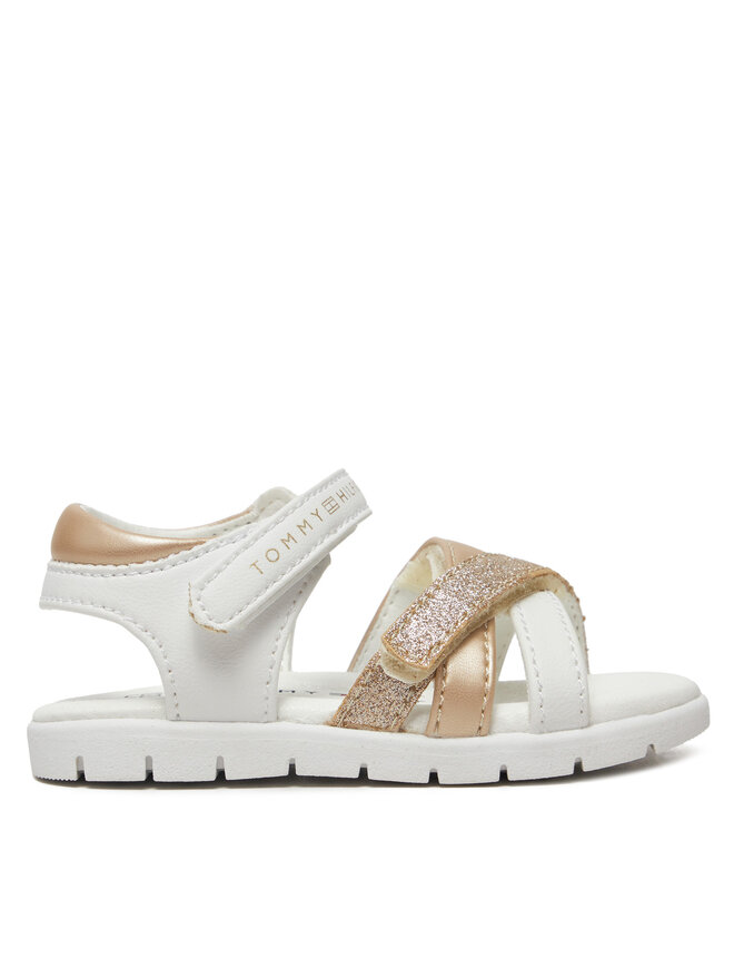 Tommy Hilfiger Sandály Tommy Hilfiger Velcro Sandal T1A2-33770-0273 M Bílá