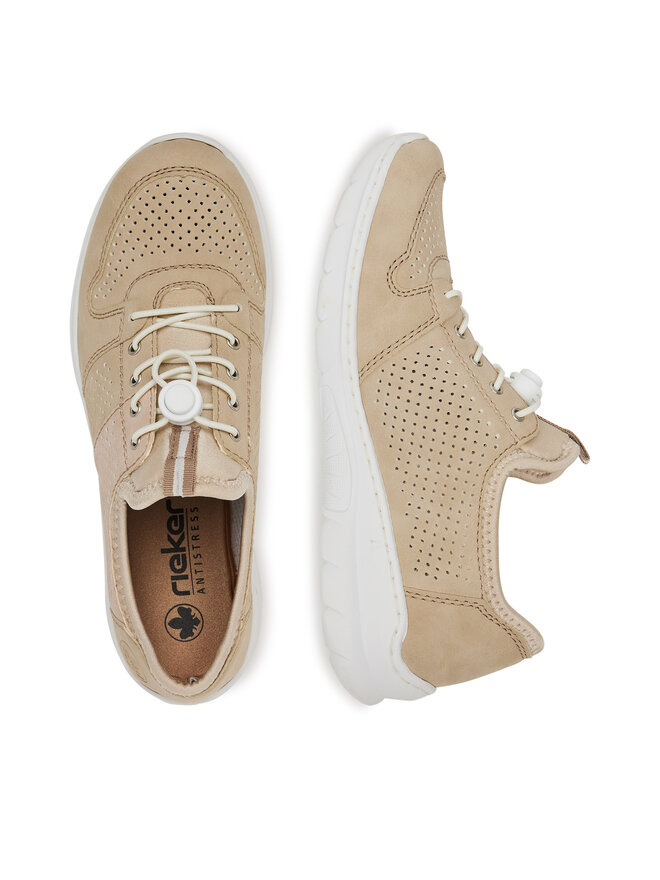 Rieker Sneakersy Rieker L3254-62 Béžová