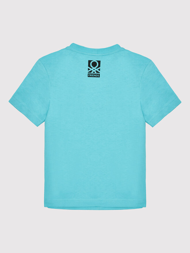 United Colors Of Benetton United Colors Of Benetton Marškinėliai 3096C1059 Mėlyna Regular Fit