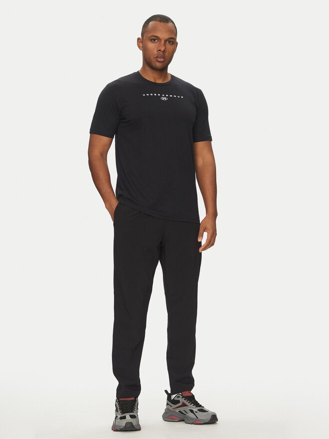 Under Armour Under Armour Marškinėliai Stacked Logo SS 6000211 Juoda Loose Fit