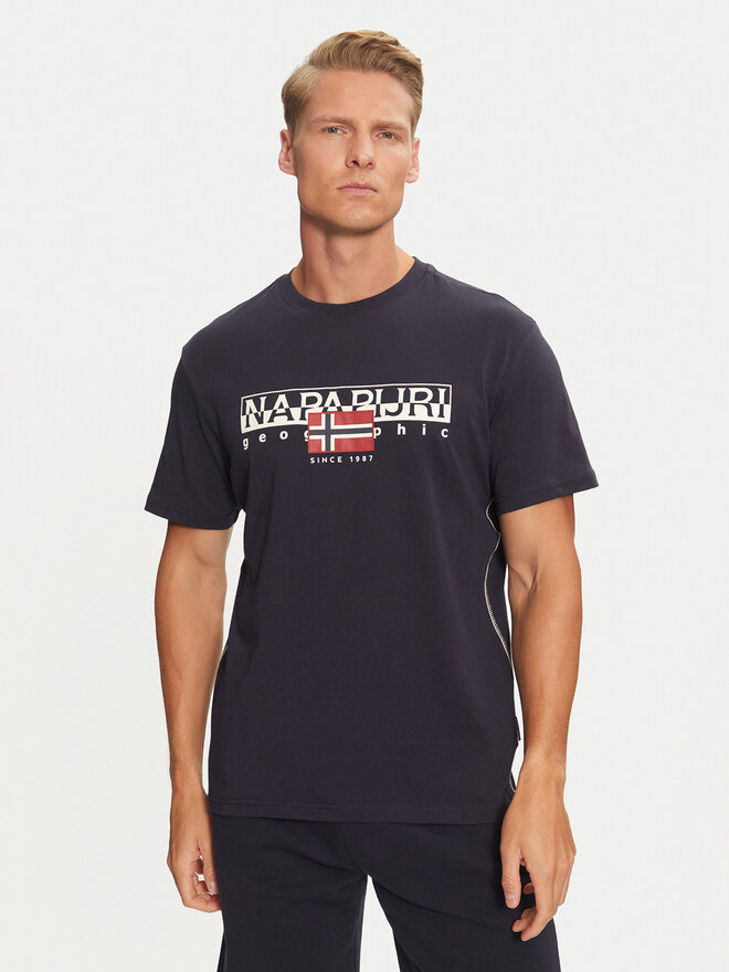 Napapijri Napapijri T-Shirt S-Aylmer NP0A4HTO Dunkelblau Regular Fit