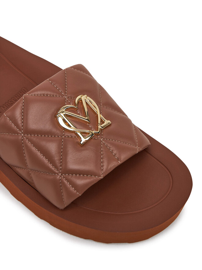LOVE MOSCHINO Šľapky LOVE MOSCHINO JA28014I1MIE0201 Hnedá