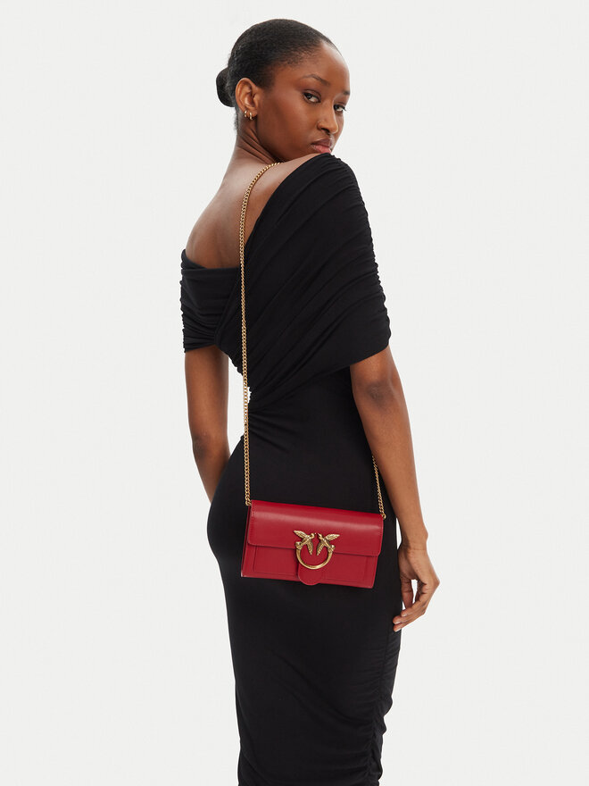 PINKO Táska PINKO Love One Wallet C PE 25 PLTT 100062 A0GK Piros