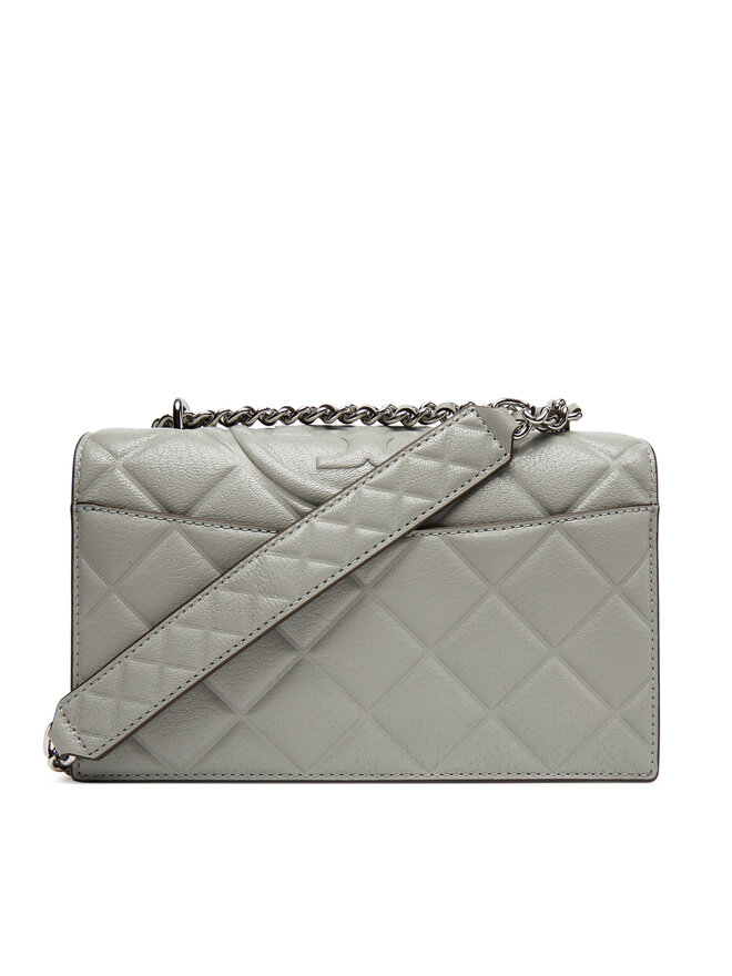 Tory Burch Handtasche Tory Burch Fleming Small Convertible Shoulder Bag 164800 Grau