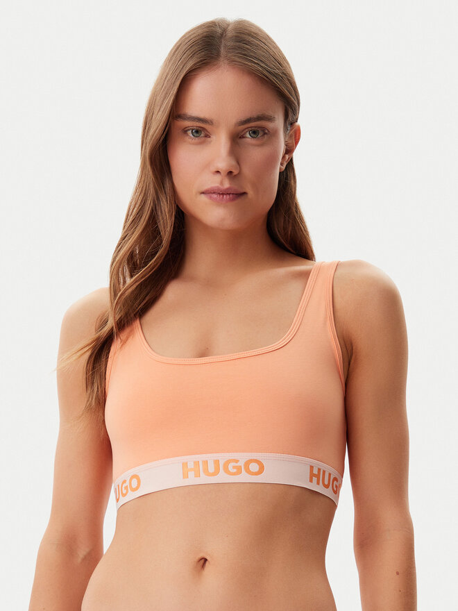 HUGO HUGO Σουτιέν τοπ Sporty Logo 50469631 Πορτοκαλί