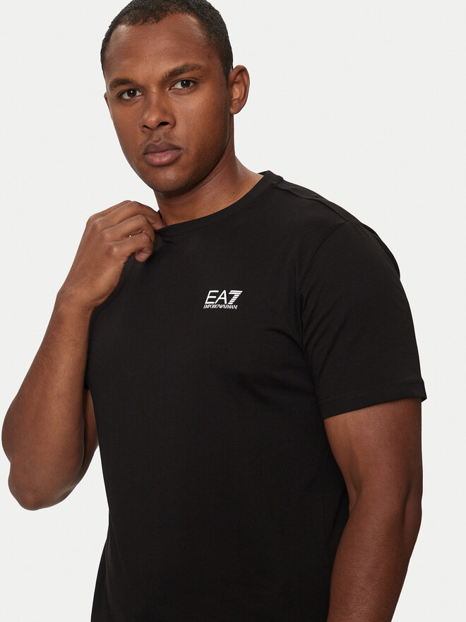 EA7 Emporio Armani EA7 Emporio Armani Футболка 8NPT25 PJVPZ 1200 Чорний Regular Fit