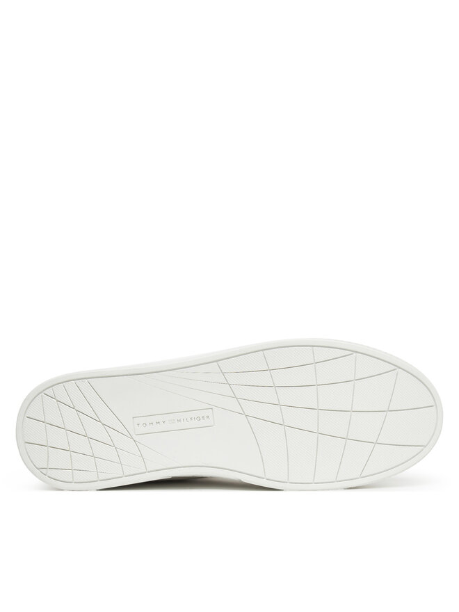 Tommy Hilfiger Αθλητικά Tommy Hilfiger Icon Court Pinperf Lth FM0FM05483 Λευκό