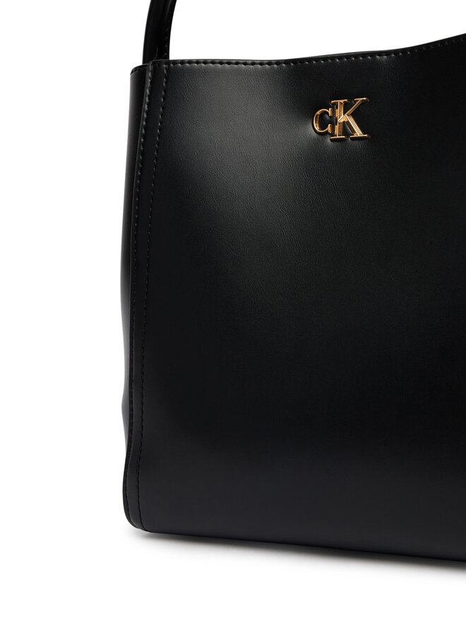 Calvin Klein Handtasche Calvin Klein Ck Bucket With Strap LV04F3174G Schwarz