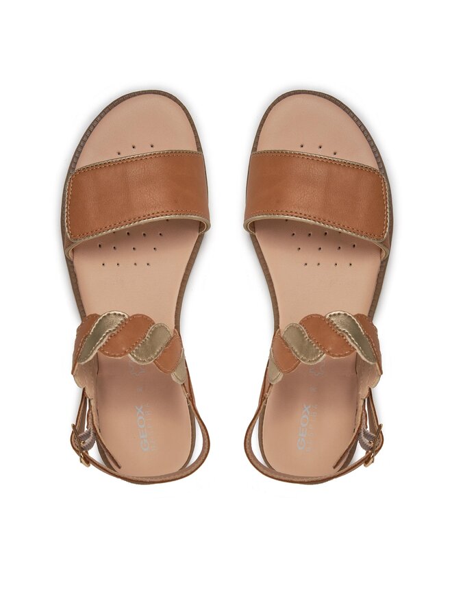 Geox Sandály Geox J Sandal Karly Girl J4535G 054AJ C5B2U D Béžová