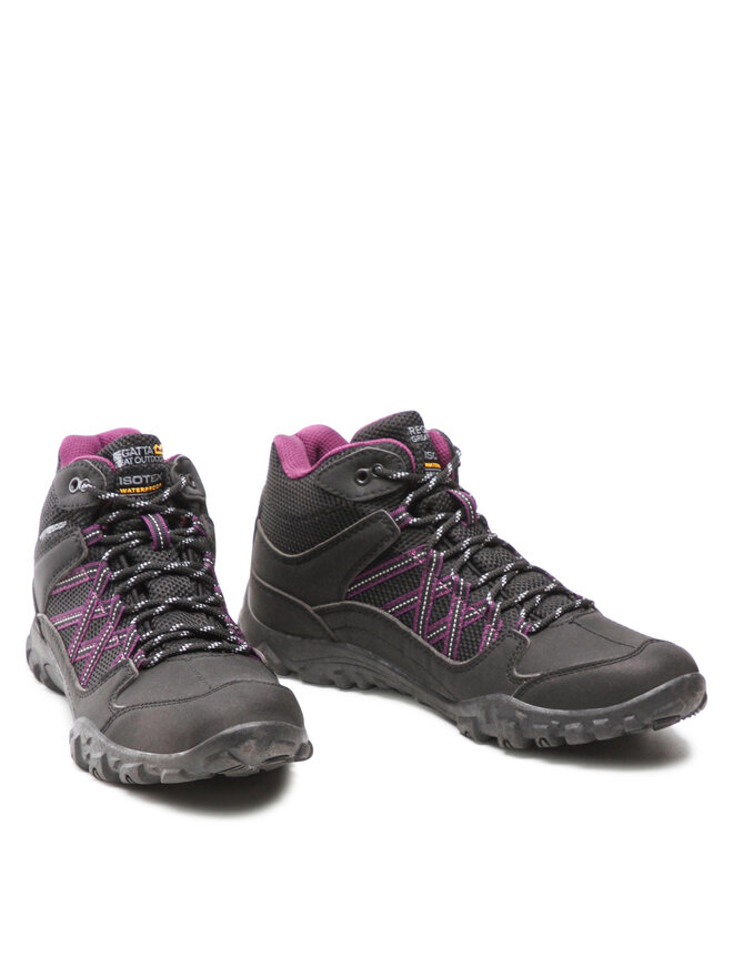 Regatta Трекінгові черевики Regatta Lady Edgepoint Mid Wp RWF622 Чорний
