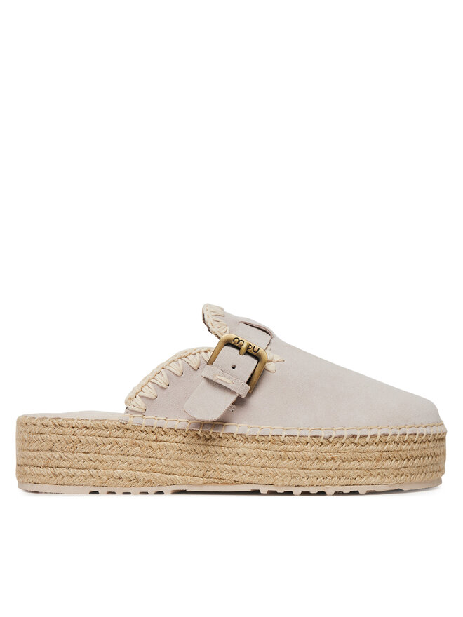 Mou Espadrilles Mou Jute clog plain MU.SW641000A Grau