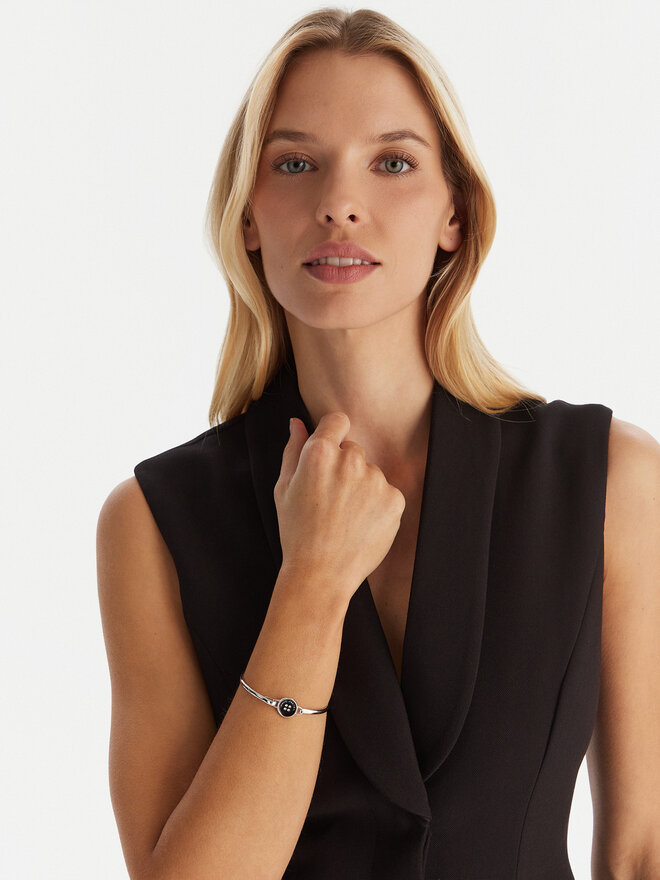 Marc Jacobs Браслет Marc Jacobs The Button Hinge Bracelet 2R4JBR001J34 Срібний