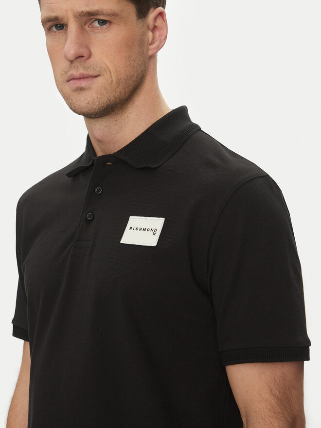 Richmond X Richmond X Poloshirt UMP25170PO Schwarz Regular Fit