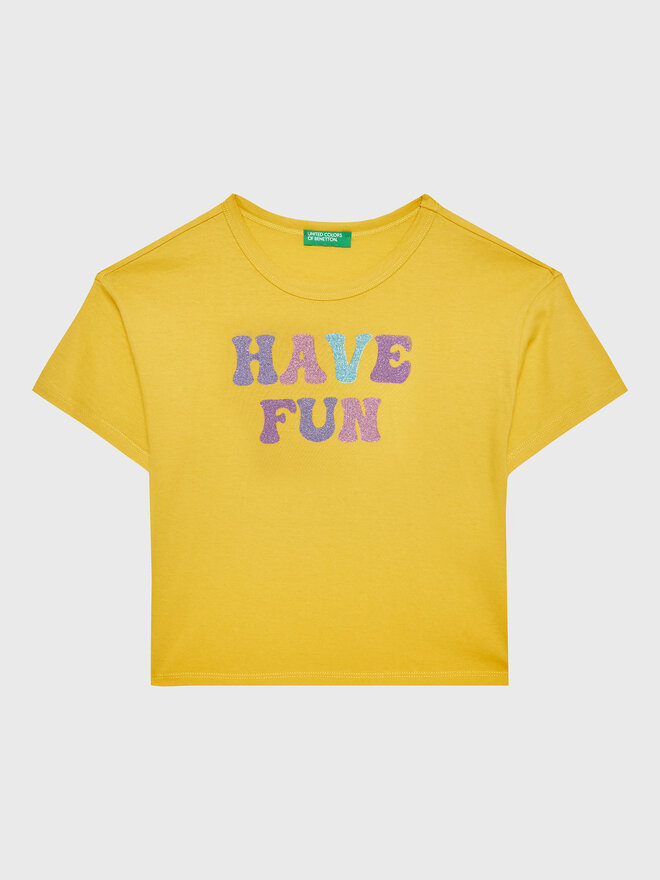 United Colors Of Benetton United Colors Of Benetton Футболка 3096C10AV Жовтий Regular Fit