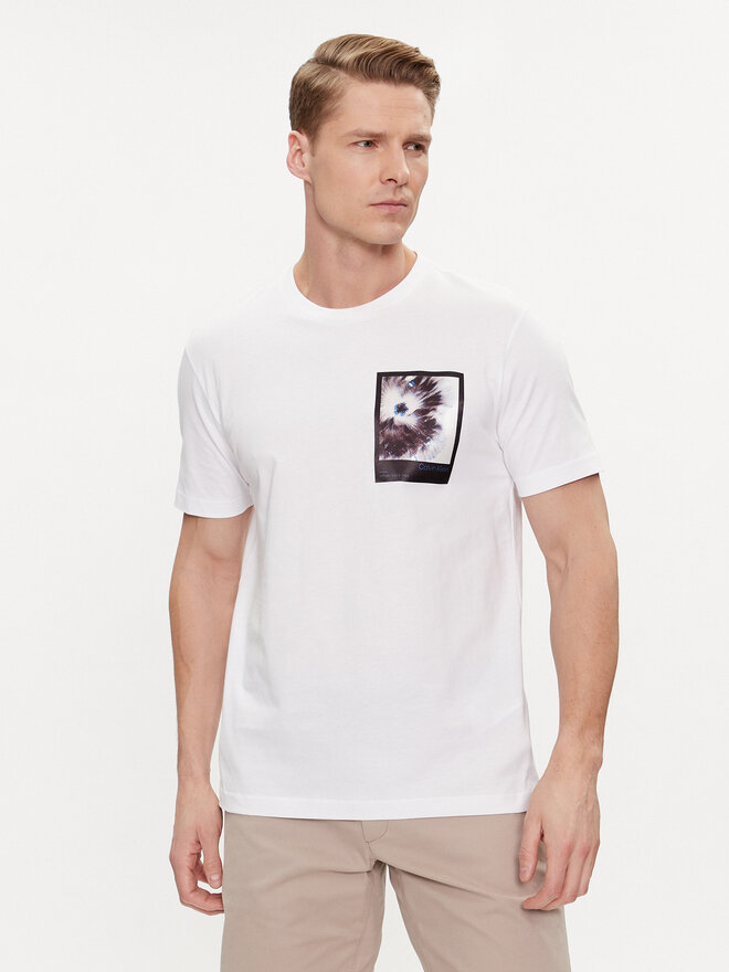 Calvin Klein Calvin Klein Camiseta Framed Flower Graphic K10K112492 Blanco Regular Fit