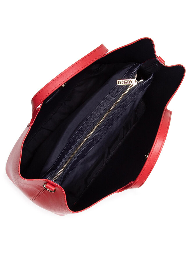 Bolso Tommy Hilfiger Iconic Tommy Satchel AW0AW08812 Rojo zapatos.es