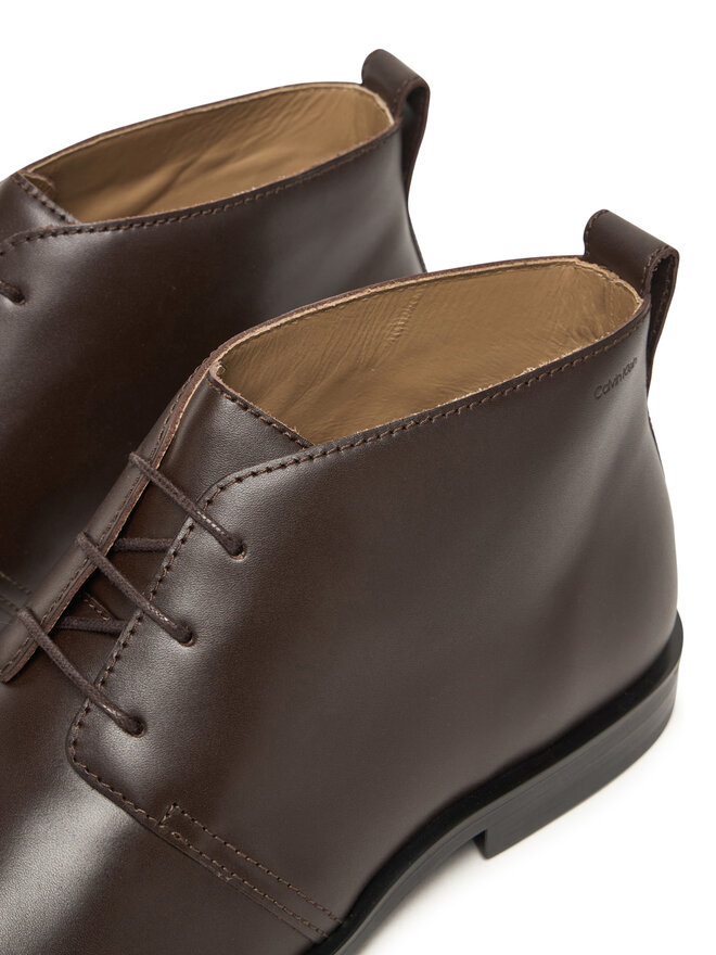 Calvin Klein Зимни обувки Calvin Klein Ess Rubber Desert Boot Lth HM0HM01979 Кафяв