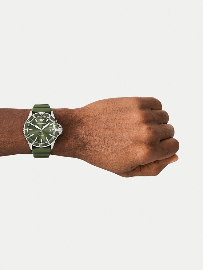 Emporio Armani Zegarek Emporio Armani World Explorer AR11638 Zielony