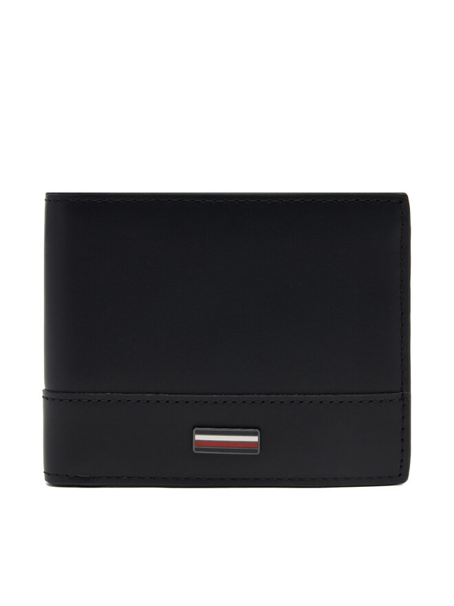 Tommy Hilfiger Veľká pánska peňaženka Tommy Hilfiger Th Corp Mini Cc Wallet AM0AM13244 Čierna