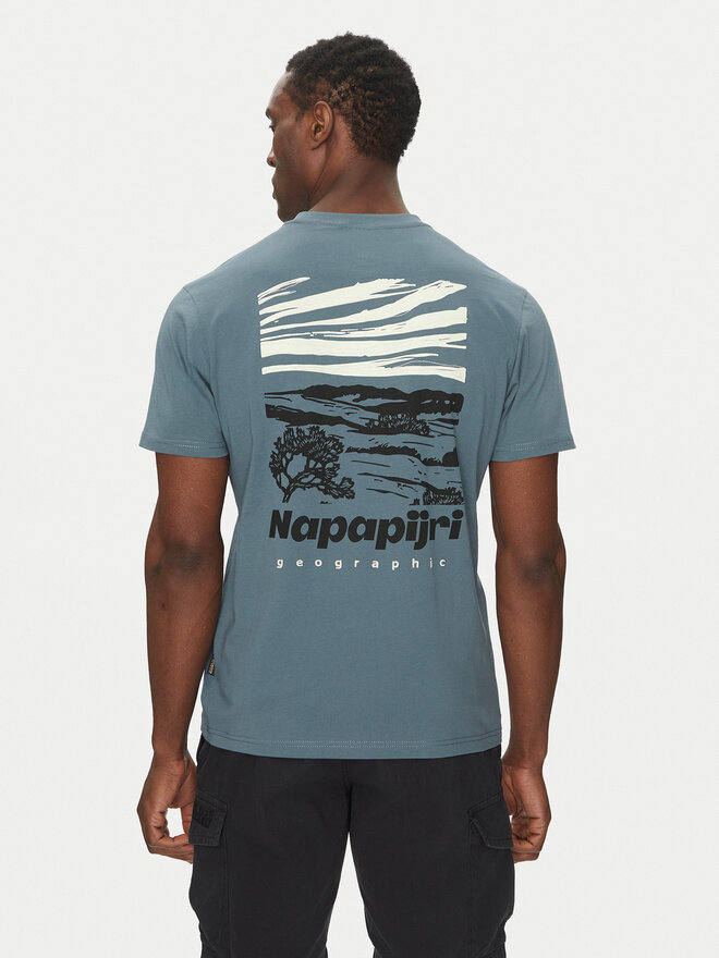 Napapijri Napapijri T-Shirt S-Vignoni NP0A4ILX Μπλε Regular Fit