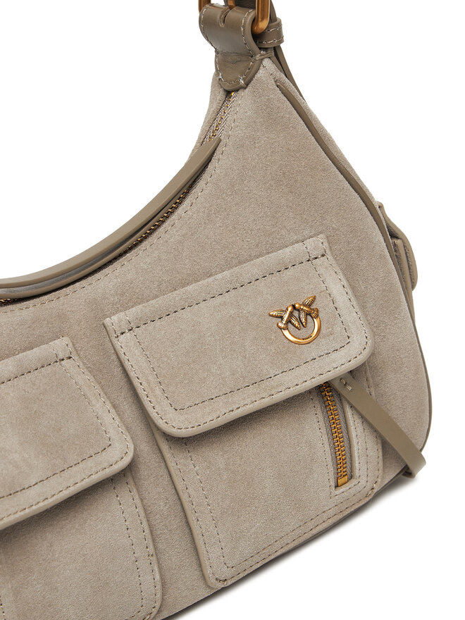 PINKO Kabelka PINKO Cargo Bag Classic PE 25 PLTT 102794 A29N Šedá