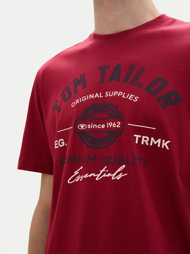 Tom Tailor Tom Tailor Marškinėliai 1037735 Raudona Regular Fit