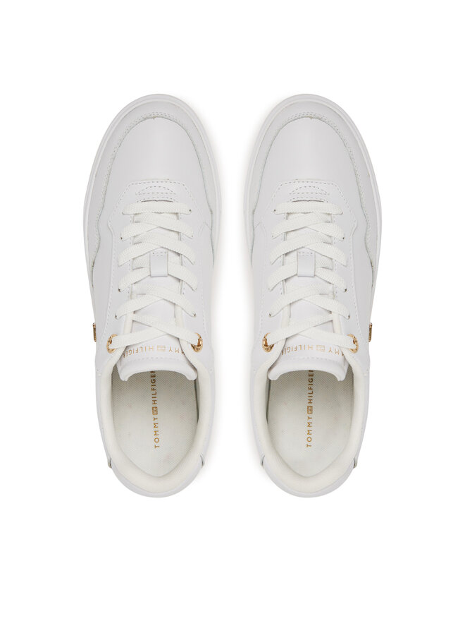 Tommy Hilfiger Sneakers Tommy Hilfiger Essential Elevated Court Sneaker FW0FW08758 Weiß
