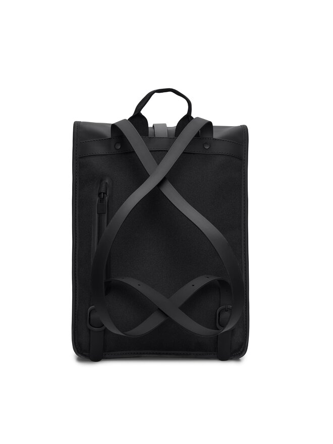 Rains Σακίδιο Rains Rolltop Rucksack Mini W3 13330 Μαύρο