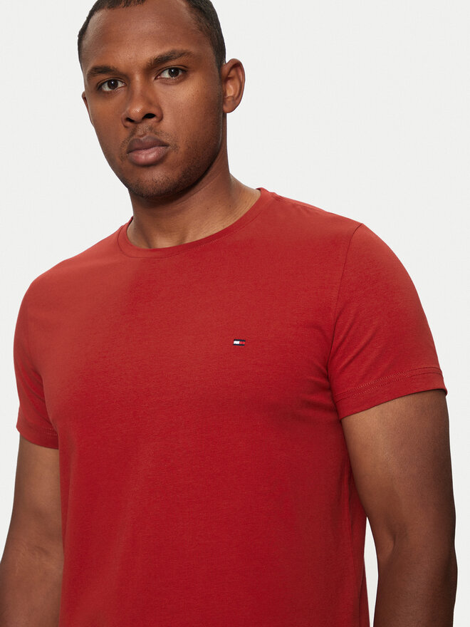 Tommy Hilfiger Tommy Hilfiger Majica MW0MW10800 Rdeča Slim Fit
